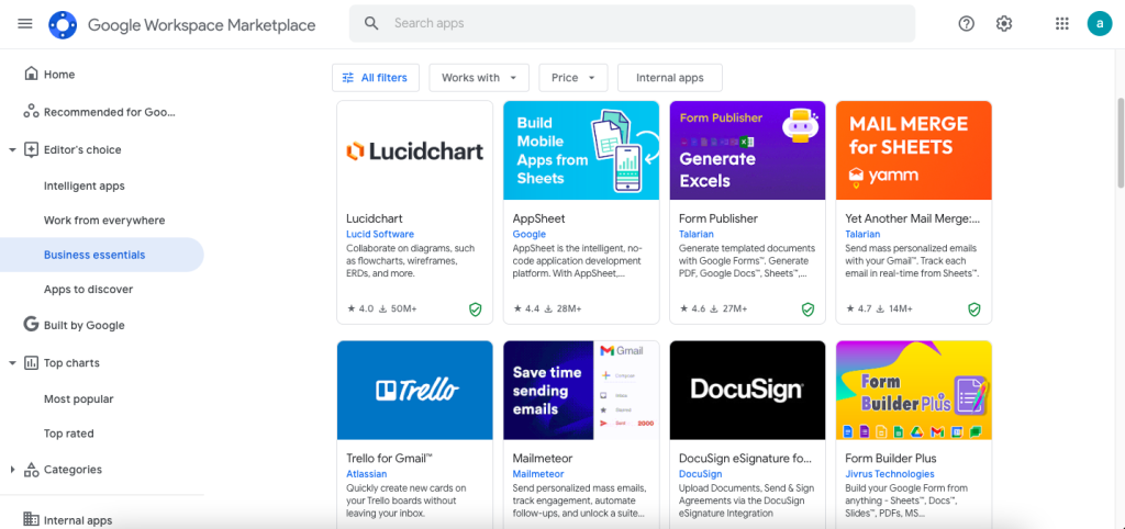 Workspace Marketplace